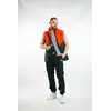 Комплект чоловічий "Clip" TNF: жилетка помаранчево-чорна + футболка сіра + штани "President" чорні. БАРСЕТКА У ПОДАРУНОК! Комплект чоловічий "Clip" TNF: жилетка помаранчево-чорна + футболка сіра + штани "President" чорні. БАРСЕТКА У ПОДАРУНОК!