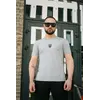 Футболка чоловіча з вишивкою "Тризуб" Intruder сірий меланж Футболка чоловіча з вишивкою "Тризуб" Intruder сірий меланж