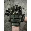 Тактичні рукавички M-pact темно-зелений камуфляж із зеленими накладками Тактичні рукавички M-pact темно-зелений камуфляж із зеленими накладками