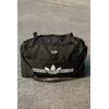 Сумка з великим лого Adidas чорна Сумка з великим лого Adidas чорна
