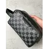 Клатч Louis Vuitton чорна з сірим клітка Клатч Louis Vuitton чорна з сірим клітка
