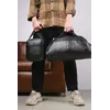 Комплект Сумка груша шкірзам + барсетка шкірзам, Adidas чорний (чорні лого) Комплект Сумка груша шкірзам + барсетка шкірзам, Adidas чорний (чорні лого)