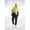 Комплект чоловічий "Clip" TNF: жилетка жовто-чорна + футболка біла + штани "President" чорні. БАРСЕТКА У ПОДАРУНОК! Комплект чоловічий "Clip" TNF: жилетка жовто-чорна + футболка біла + штани "President" чорні. БАРСЕТКА У ПОДАРУНОК!
