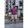 Комплект чоловiчий «Breeze» футболка темно-рожева + шорти бежеві Комплект чоловiчий «Breeze» футболка темно-рожева + шорти бежеві
