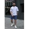 Комплект чоловiчий «Breeze» футболка біла + шорти сині Комплект чоловiчий «Breeze» футболка біла + шорти сині