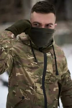 Баф флісовий хакі без лого Баф флісовий хакі без лого