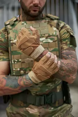Рукавички тактичні пісочні Рукавички тактичні пісочні