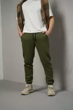 Штани чоловічі з тринитки "Fleece" Intruder хакі Штани чоловічі з тринитки "Fleece" Intruder хакі