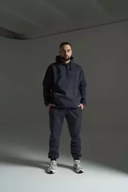 Костюм теплий чоловічий oversize графіт Костюм теплий чоловічий oversize графіт