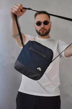 Барсетка Nike "unique" 1000d синя Барсетка Nike "unique" 1000d синя