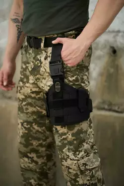 РОЗПРОДАЖ! Кобура чорна з кріпленням на ногу РОЗПРОДАЖ! Кобура чорна з кріпленням на ногу