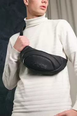 Бананка з перфор. шкірозамінника чорна Adidas Бананка з перфор. шкірозамінника чорна Adidas
