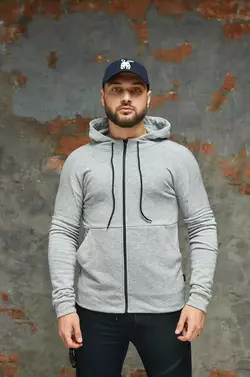 РОЗПРОДАЖ Кофта чоловіча "Cosmo" Intruder світло-сіра РОЗПРОДАЖ Кофта чоловіча "Cosmo" Intruder світло-сіра