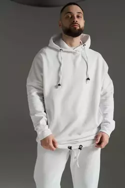 Худі чоловічий білий oversize Худі чоловічий білий oversize