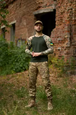 Штани Terra мультикам + Лонгслів Forest хакі/ мультикам Штани Terra мультикам + Лонгслів Forest хакі/ мультикам