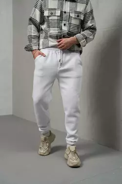 Штани чоловічі з тринитки "Fleece" Intruder білі Штани чоловічі з тринитки "Fleece" Intruder білі
