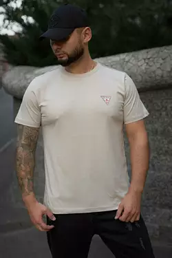 Футболка Guess бежева Футболка Guess бежева