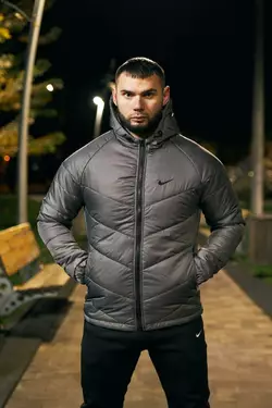 РОЗПРОДАЖ Куртка чоловіча Nike сіра РОЗПРОДАЖ Куртка чоловіча Nike сіра