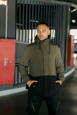 Куртка softshell Intruder "Citizen" хакі-чорна Куртка softshell Intruder "Citizen" хакі-чорна