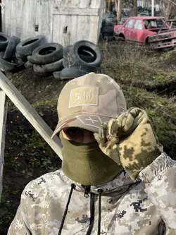 Кепка пісочний камуфляж ріп стоп 5.11 (бежева вишивка) Кепка пісочний камуфляж ріп стоп 5.11 (бежева вишивка)