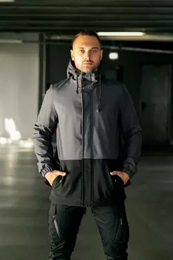 Куртка softshell Intruder "Citizen" сіро-чорна Куртка softshell Intruder "Citizen" сіро-чорна