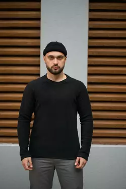 РОЗПРОДАЖ Світшот чоловічий флісовий Intruder чорний РОЗПРОДАЖ Світшот чоловічий флісовий Intruder чорний