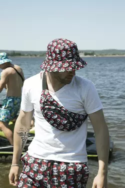 Комплект трійка "Skull&Rose" Intruder: панама + бананка + шорти Комплект трійка "Skull&Rose" Intruder: панама + бананка + шорти