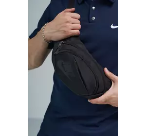 Бананка 1000D Nike Чорна /Лого накатка /із трьома відділеннями Бананка 1000D Nike Чорна /Лого накатка /із трьома відділеннями
