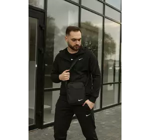 Костюм чоловічий Nike чорний + барсетка У ПОДАРУНОК Костюм чоловічий Nike чорний + барсетка У ПОДАРУНОК
