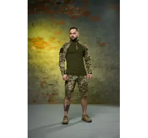 Комплект чоловічий: шорти "Aim" піксель + кофта "Ghost" хакі-піксель Комплект чоловічий: шорти "Aim" піксель + кофта "Ghost" хакі-піксель