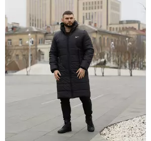 Пуховик подовжений чорний Nike Пуховик подовжений чорний Nike