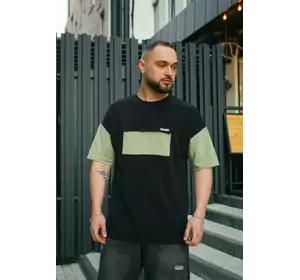 Футболка чоловіча "FreeDom" Intruder чорно-оливкова Футболка чоловіча "FreeDom" Intruder чорно-оливкова