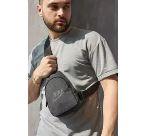 Слинг Nike темний меланж, чорне лого Слинг Nike темний меланж, чорне лого