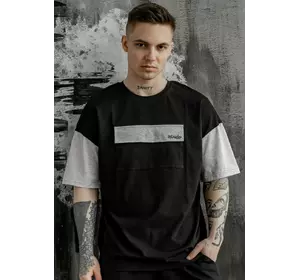 Футболка чоловіча "FreeDom" Intruder чорно-сіра Футболка чоловіча "FreeDom" Intruder чорно-сіра