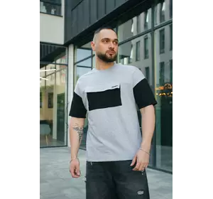 Футболка чоловіча "FreeDom" Intruder сіро-чорна Футболка чоловіча "FreeDom" Intruder сіро-чорна