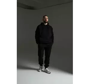 Костюм теплий чоловічий oversize чорний Костюм теплий чоловічий oversize чорний