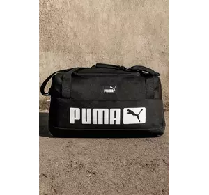 Сумка з великим лого Puma чорна Сумка з великим лого Puma чорна