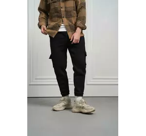 Штани чоловічі з тринитки на флісі "Cose" Intruder чорні Штани чоловічі з тринитки на флісі "Cose" Intruder чорні