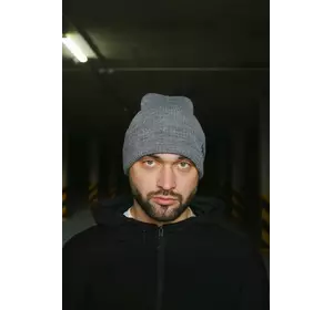 Шапка з додаванням вовни "Intruder" сіра small logo Шапка з додаванням вовни "Intruder" сіра small logo