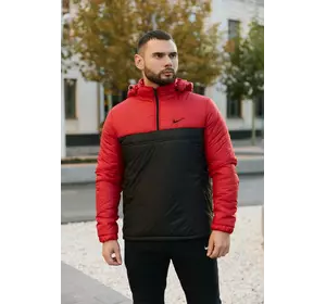Анорак чоловічий утеплений Nike червоно-чорний Анорак чоловічий утеплений Nike червоно-чорний