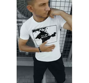 Футболка біла "I`ll be back" Футболка біла "I`ll be back"