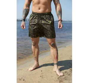 Шорти пляжні чоловічі "Зелений камуфляж" Intruder Шорти пляжні чоловічі "Зелений камуфляж" Intruder