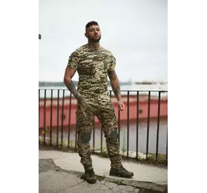 Комплект чоловічий піксель: штани "Protect" + футболка з липучками грудях Комплект чоловічий піксель: штани "Protect" + футболка з липучками грудях
