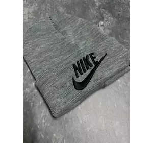 Шапка з додаванням вовни Nike сірий меланж Шапка з додаванням вовни Nike сірий меланж