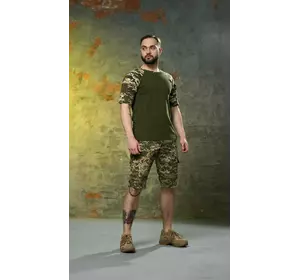 Шорти Aim піксель + Футболка Sleeve хакі /піксель Шорти Aim піксель + Футболка Sleeve хакі /піксель
