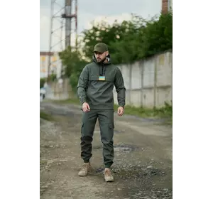 Комплект чоловічий "Terra" хакі: анорак з липучкою + штани Комплект чоловічий "Terra" хакі: анорак з липучкою + штани
