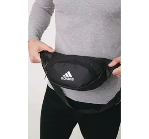 Бананка чорна adidas лого біле (маленька накатка) Бананка чорна adidas лого біле (маленька накатка)