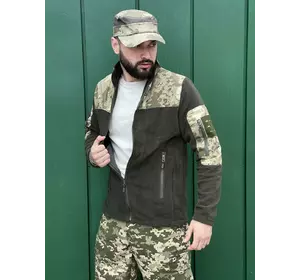 Кофта Yard (фліс хакі + камуфляж) на змійці Кофта Yard (фліс хакі + камуфляж) на змійці