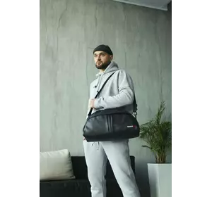 Сумка груша шкірзам Reebok чорна, біле лого Сумка груша шкірзам Reebok чорна, біле лого
