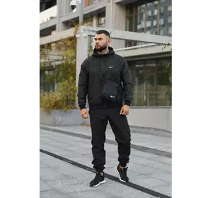 Комплект чоловічий Nike: вітровка "Windrunner Jacket" чорна + штани "President" чорні. БАРСЕТКА У ПОДАРУНОК! Комплект чоловічий Nike: вітровка "Windrunner Jacket" чорна + штани "President" чорні. БАРСЕТКА У ПОДАРУНОК!